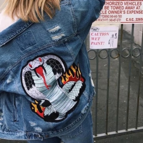 LF Cobra Embroidered Denim Jacket - Picture 3 of 7